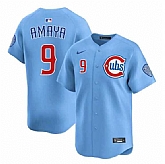 Men's Chicago Cubs #9 Miguel Amaya Blue 2024-25 2nd Alternate Limited Stitched Jersey Dzhi,baseball caps,new era cap wholesale,wholesale hats